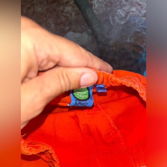 Gagou Tagou | orange cotton shorts | size 2T - Picture 3 of 5